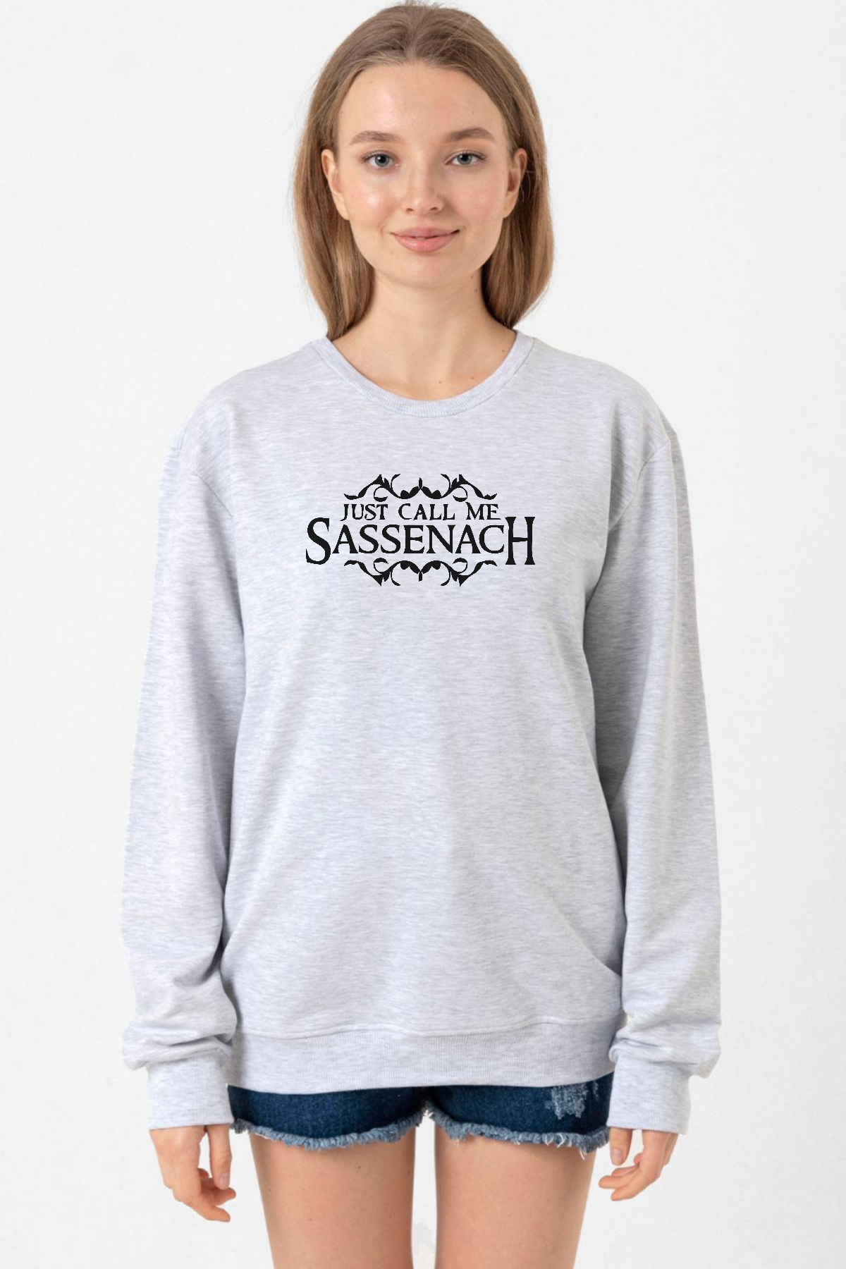 Outlander Just Call Me Sassenach Grimelanj Kadın 2ip Sweatshirt