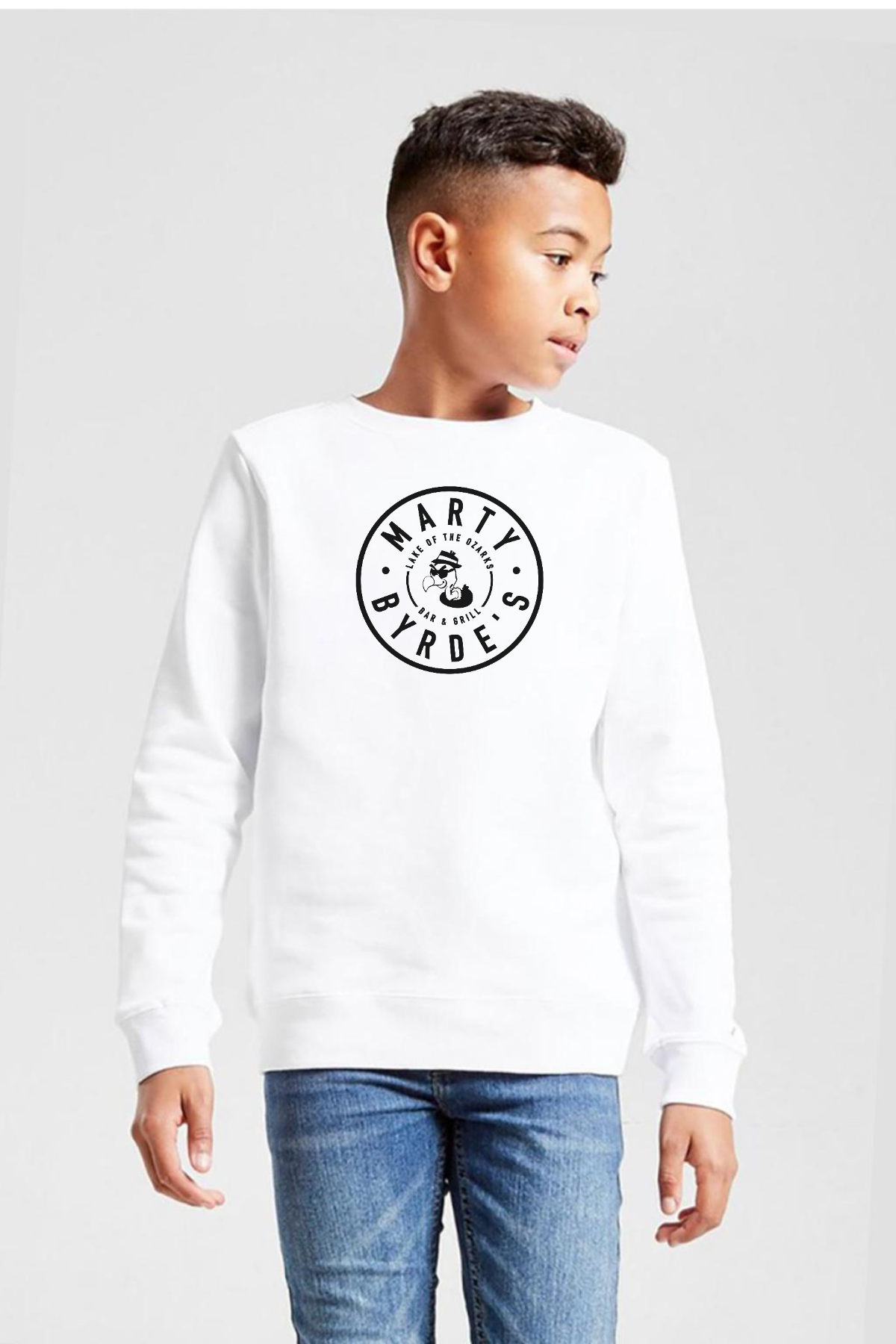 Ozark Marty Byrdes Logo Beyaz Çocuk 2ip Sweatshirt