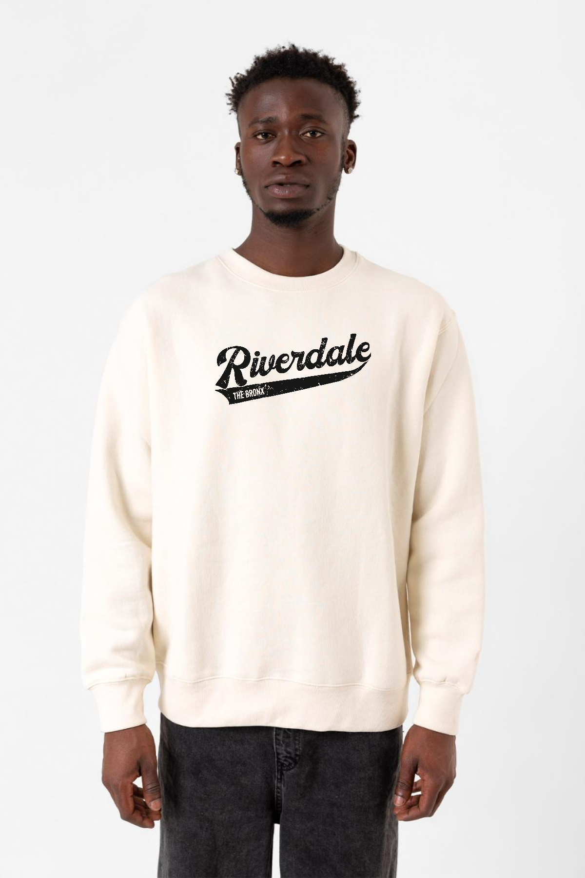 Riverdale Bronx New York City Ekru Erkek 2ip Sweatshirt