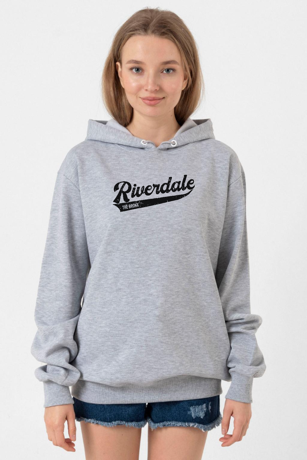 Riverdale Bronx New York City Grimelanj Kadın 3ip Kapşonlu Sweatshirt