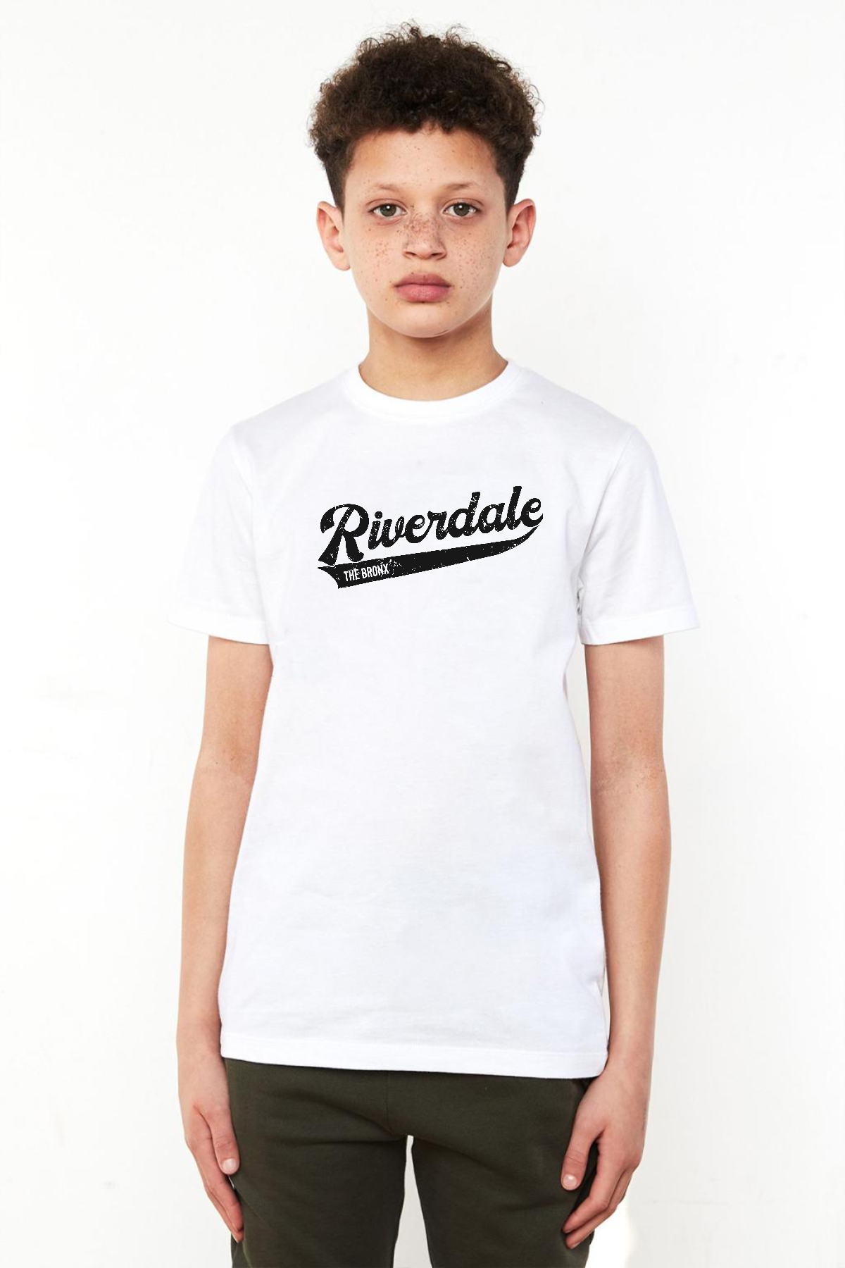 Riverdale Bronx New York City Beyaz Çocuk Bisikletyaka Tshirt