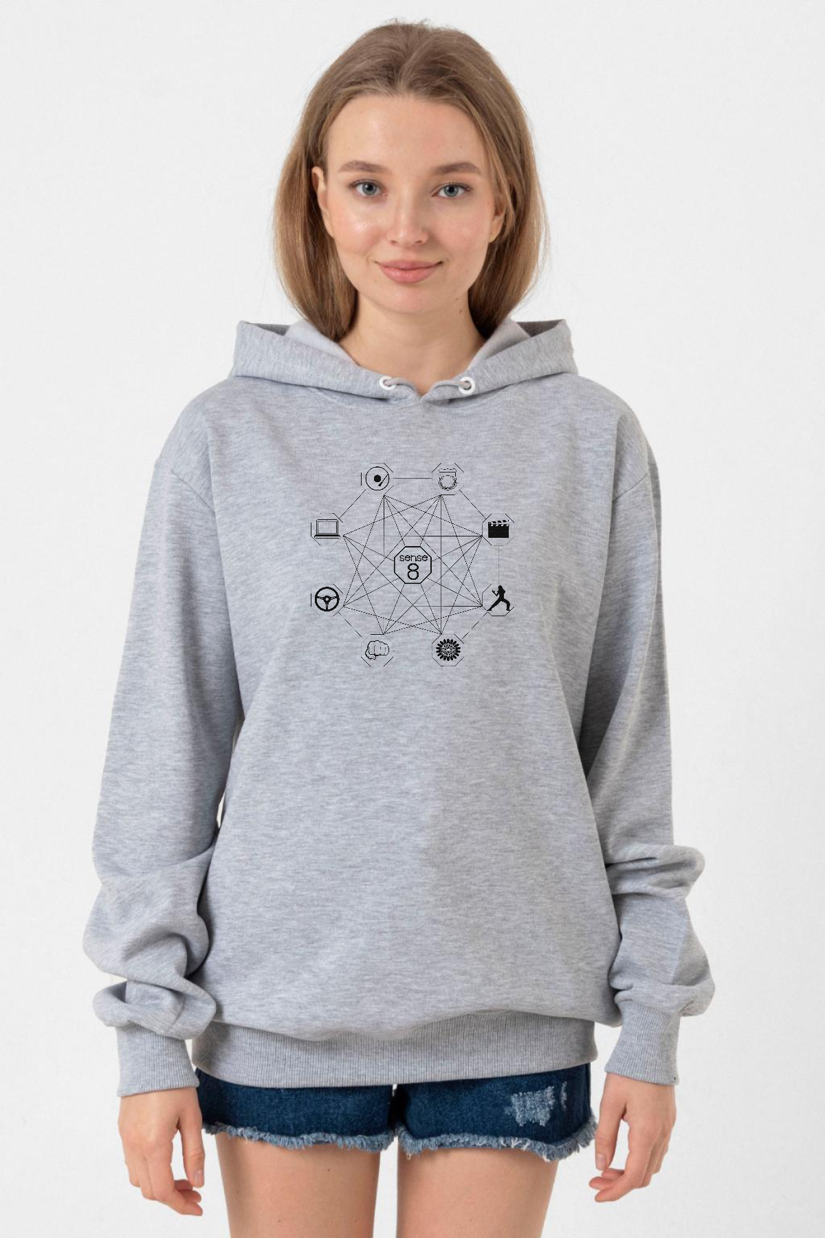 Sense8 Sensates Cluster Grimelanj Kadın 3ip Kapşonlu Sweatshirt