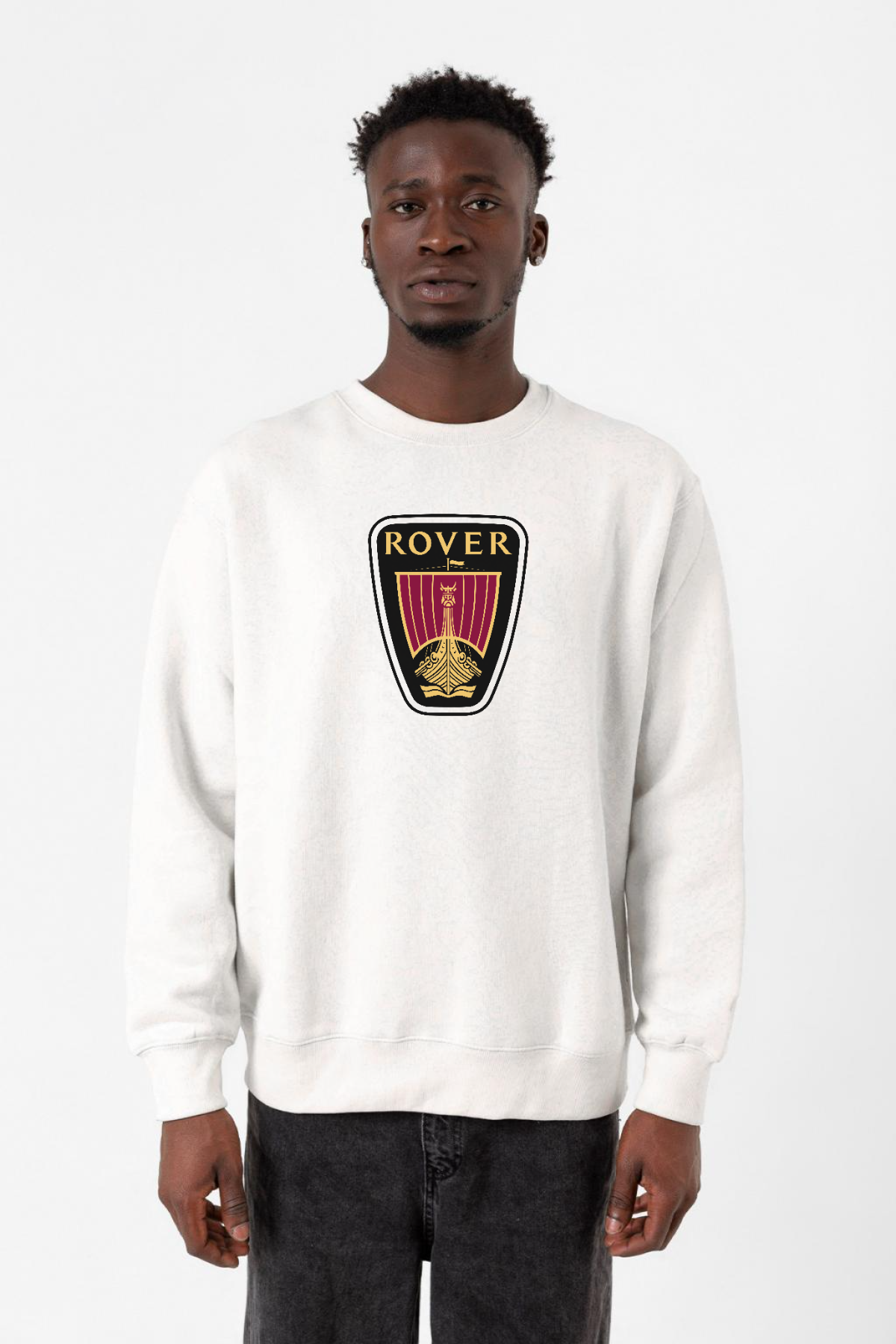 Vikings Rover Amblem Beyaz Erkek 2ip Sweatshirt