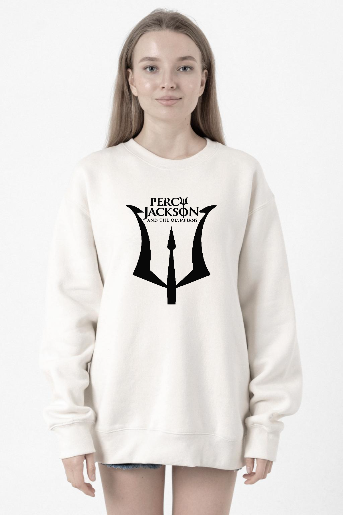 Percy Jackson And The Olympians Beyaz Kadın 2ip Sweatshirt