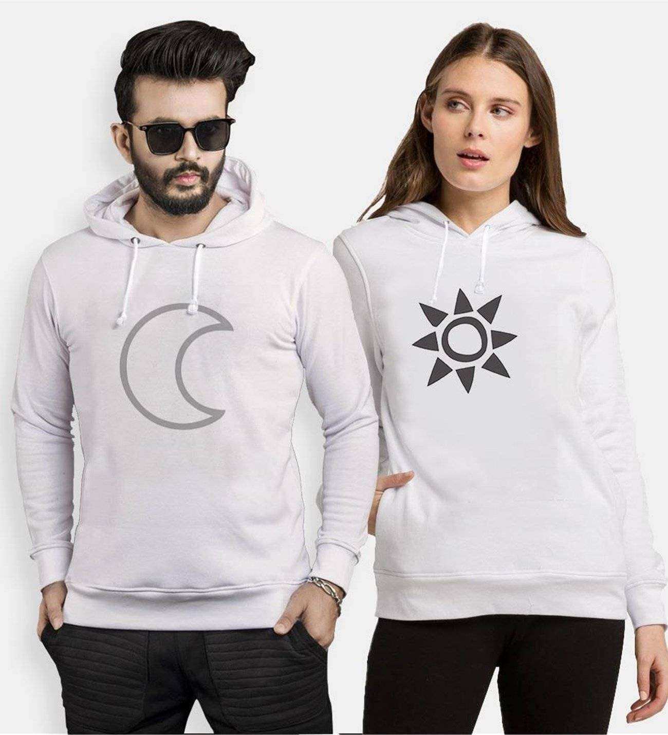 Tshirthane Gecem Gündüzüm Sevgili Kombinleri Kapüşonlu Çift Kombini