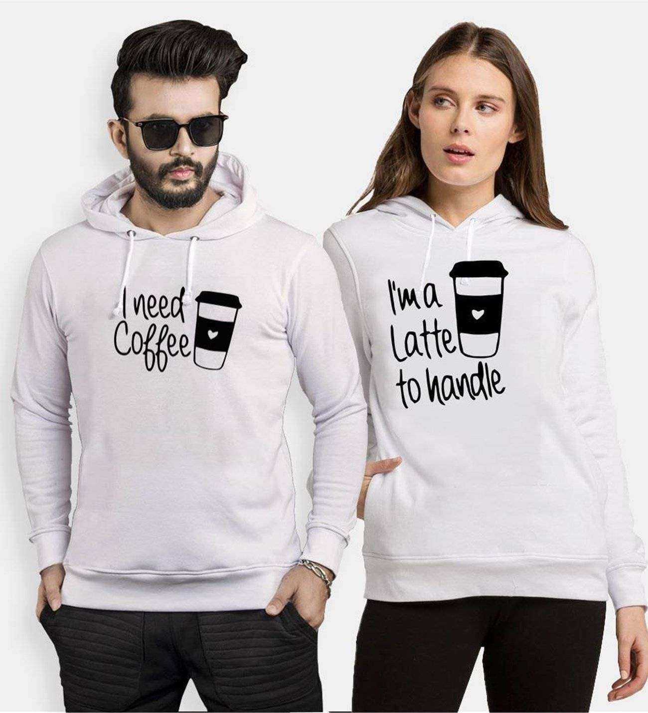 Tshirthane Coffee  Sevgili Kombinleri Kapüşonlu Çift Kombini