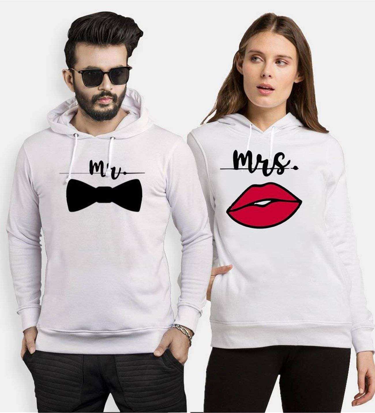 Tshirthane Mr.Papyon Mrs. Sevgili Kombinleri Kapüşonlu Çift Kombini