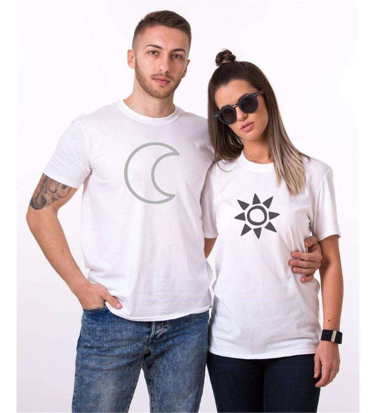 Tshirthane Gecem Gündüzüm Sevgili Kombinleri Tshirt Çift Kombini