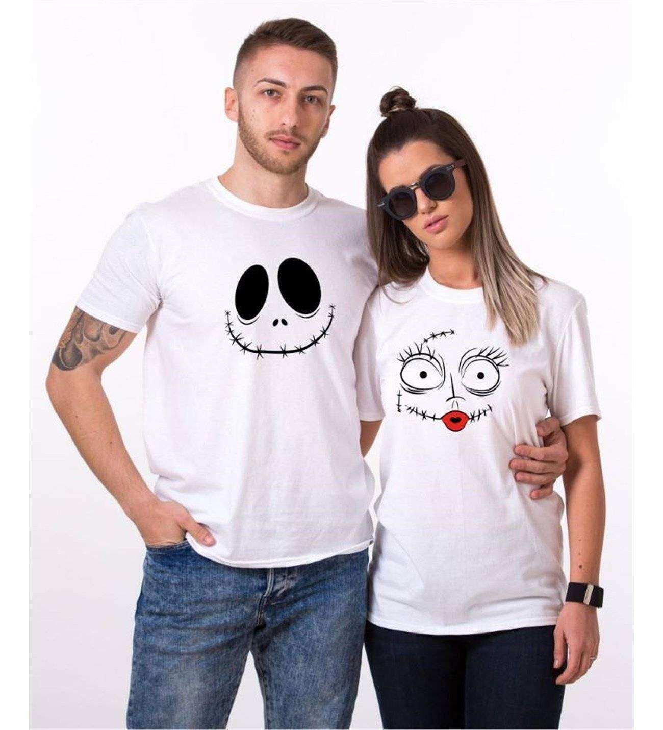 Tshirthane Jack Sally 2 Sevgili Kombinleri Tshirt Çift Kombini