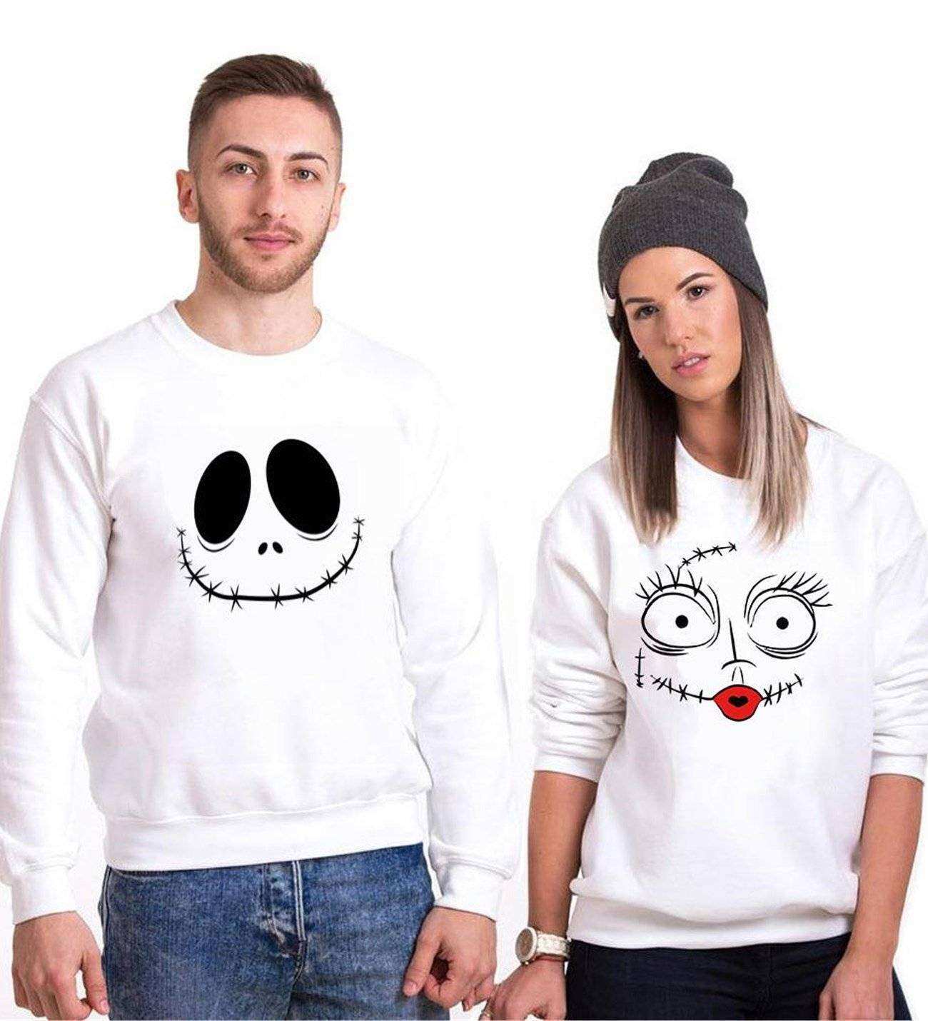 Tshirthane Jack Sally 2 Sevgili Kombinleri Sweatshirt Çift Kombini