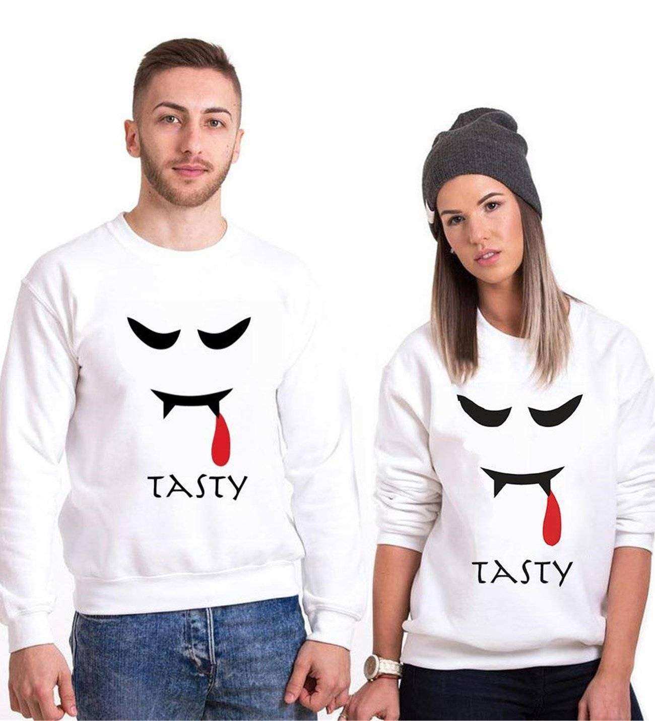 Tshirthane Tasty Sevgili Kombinleri Sweatshirt Çift Kombini