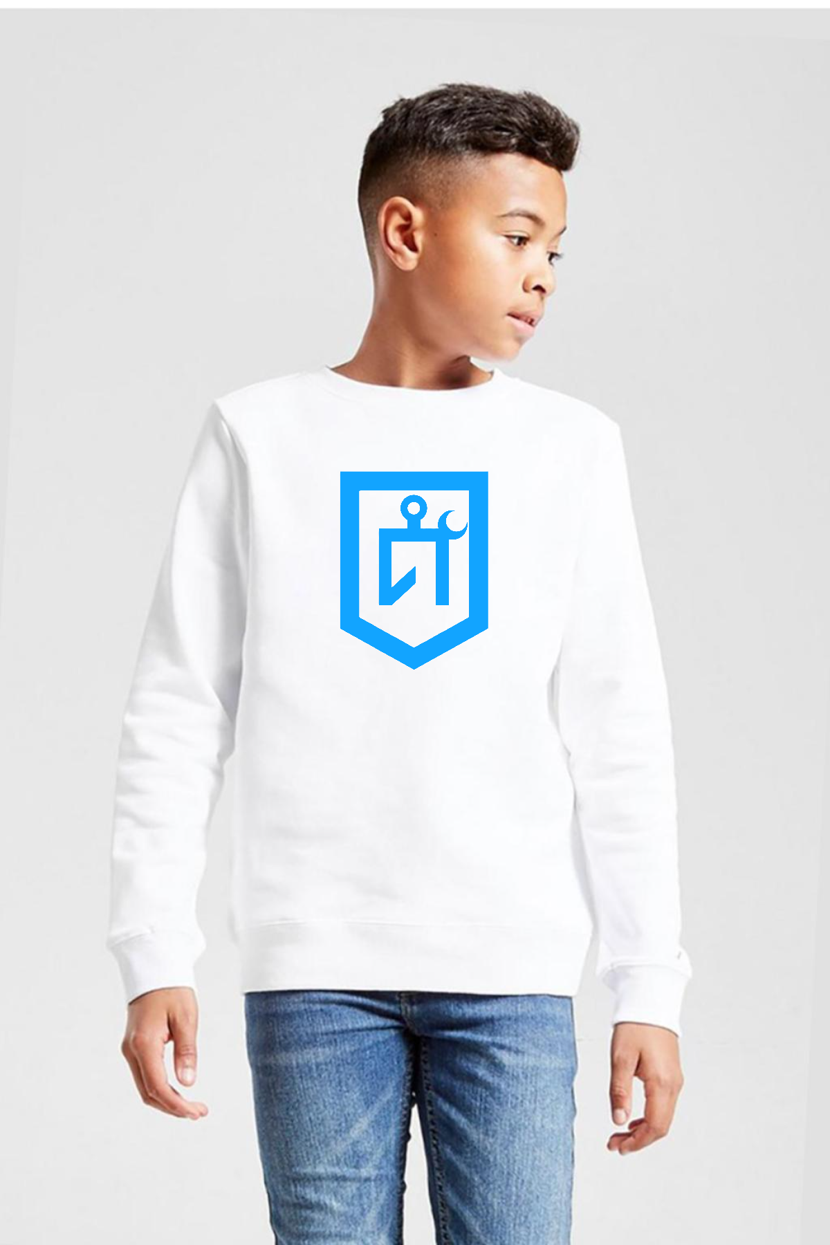 Idil Ural Tamga Beyaz Çocuk 2ip Sweatshirt