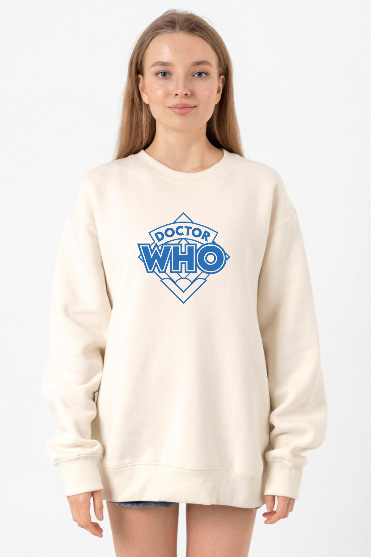 Doctor Who New Ekru Kadın 2ip Sweatshirt