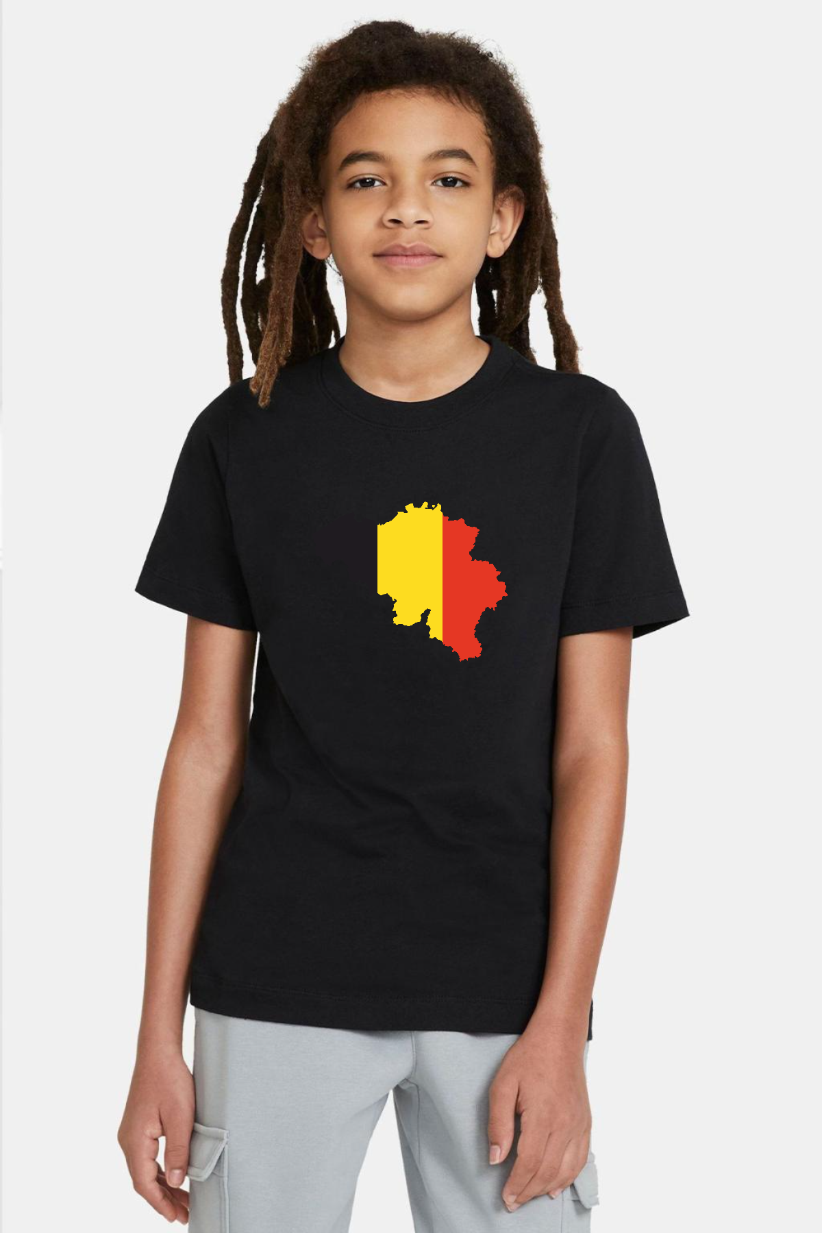 Euro 24 Belgium Siyah Çocuk Tshirt