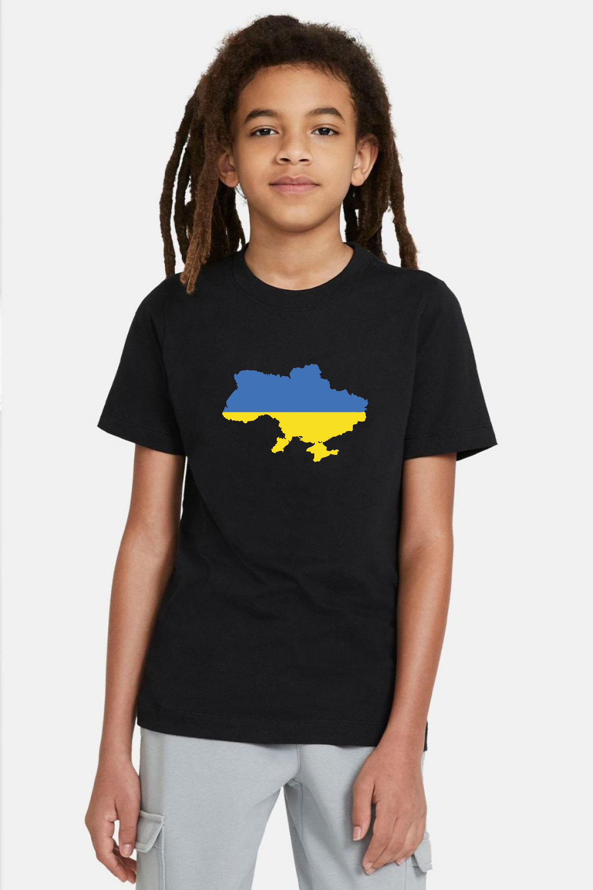 Euro 24 Ukraine Siyah Çocuk Tshirt