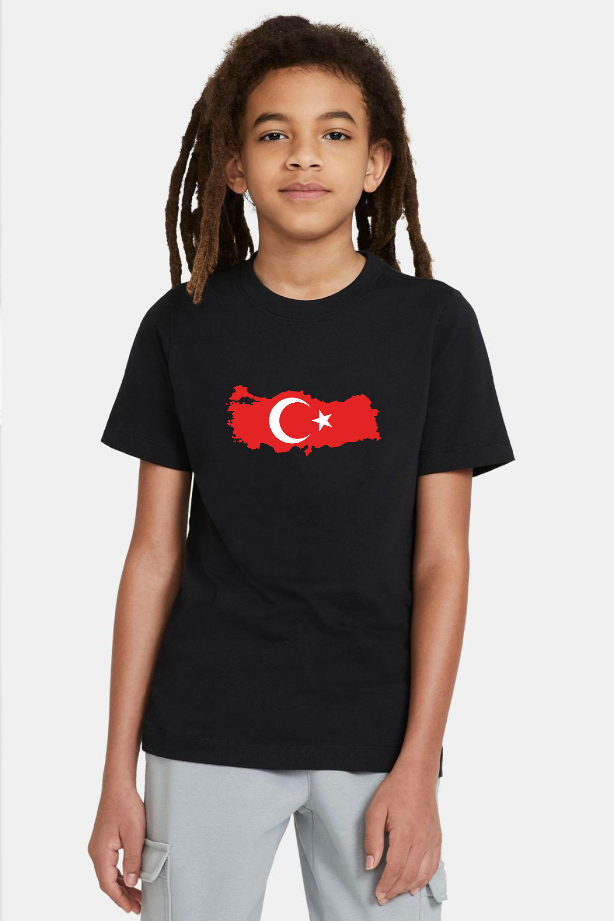 Euro 24 Türkiye Siyah Çocuk Tshirt