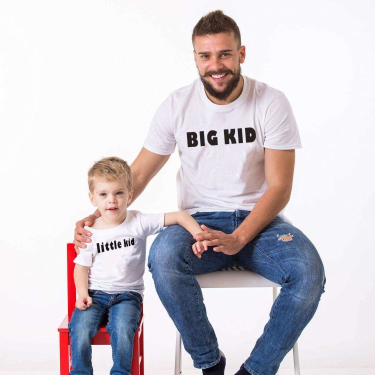 Tshirthane - Big Kid Little Kid Baba Oğul Kombini Tshirt Giyim