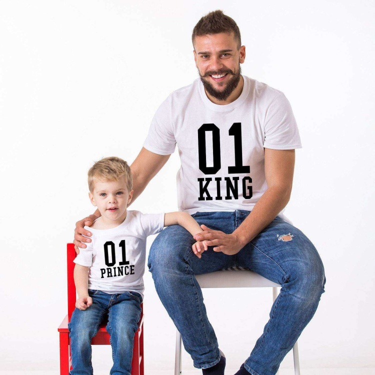 Tshirthane King Prince Baba Oğul Kombini Tshirt Giyim