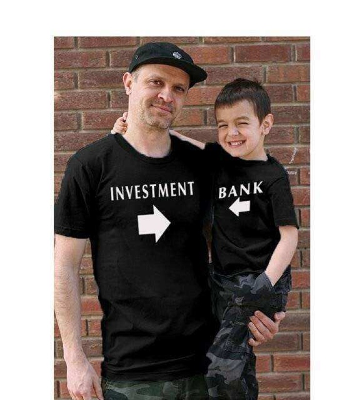 Tshirthane - Investment Bank Baba Oğul Kombini Tshirt Giyim