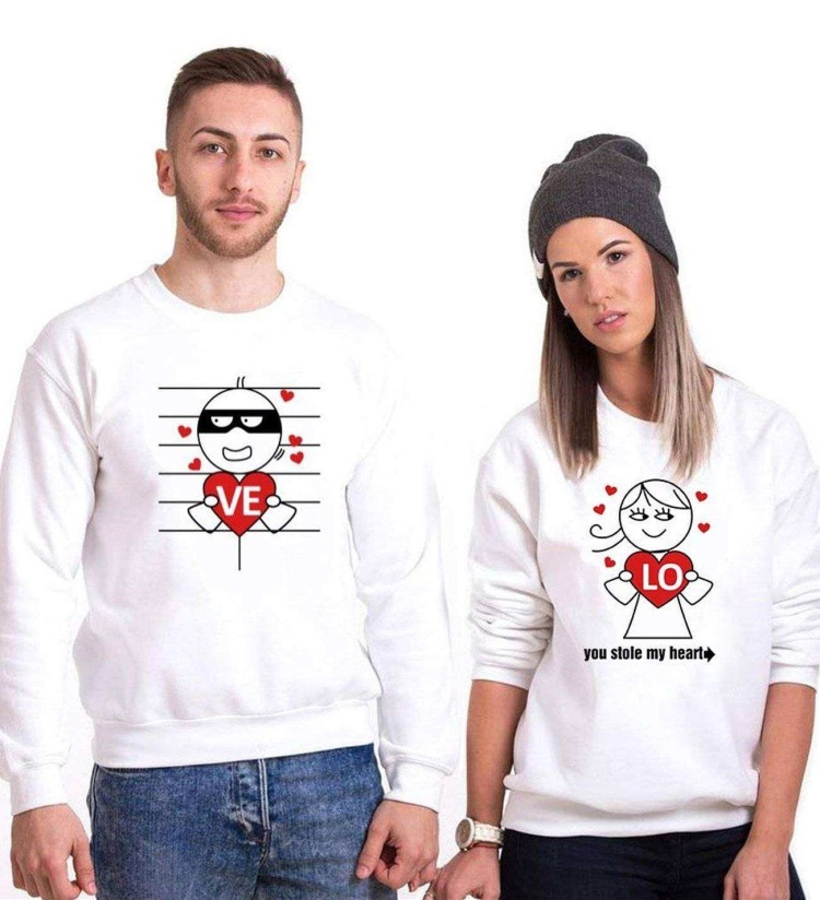 Tshirthane Kalbimin Hırsızı Sevgili Kombinleri Sweatshirt Kombini