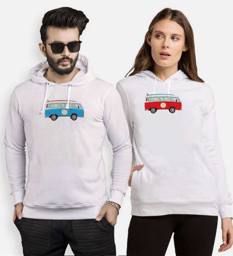 Tshirthane Minibüs T1 Sevgili Kombinleri Kapüşonlu Kombini