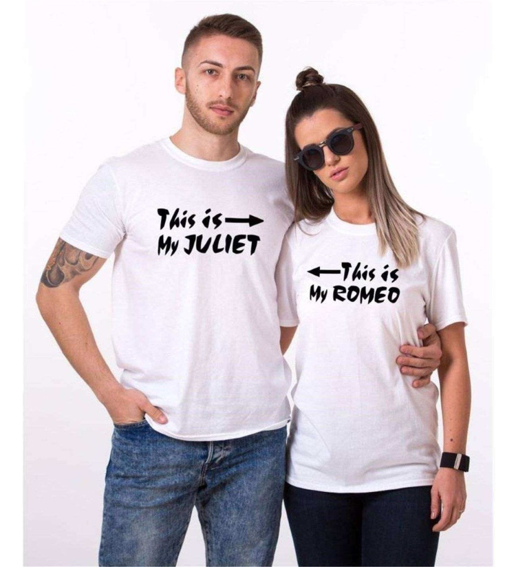 Tshirthane Rome Juliet Sevgili Kombinleri Tshirt Kombini