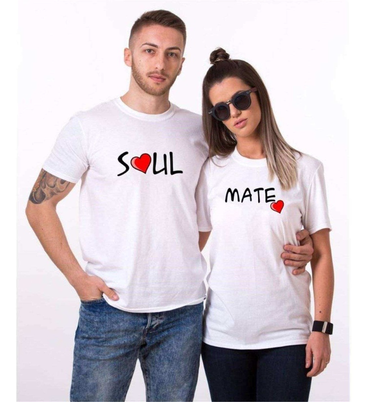 Tshirthane Soul Mate Sevgili Kombinleri Tshirt Kombini