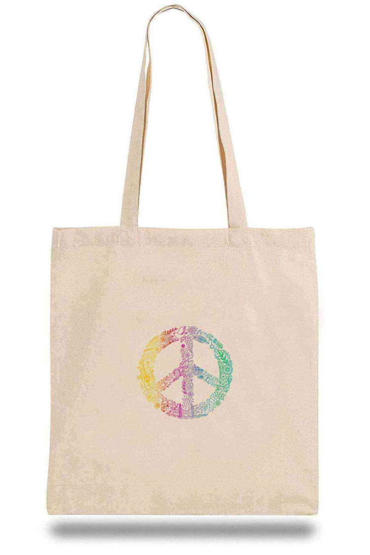 Bez Çanta Peace Hippie Peace Symbols