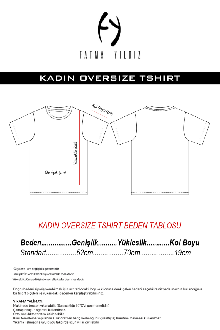 Yeşil Basic Oversize Kadın Tshirt