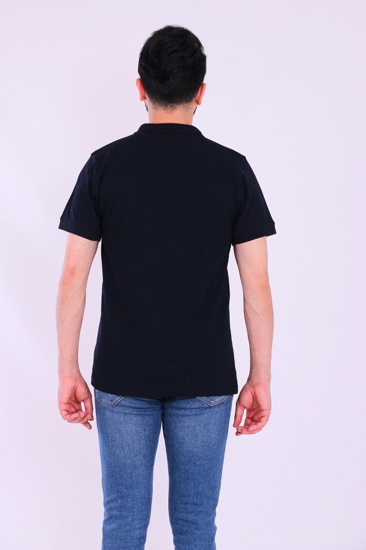 Siyah Basic Polo Yaka Erkek Tshirt