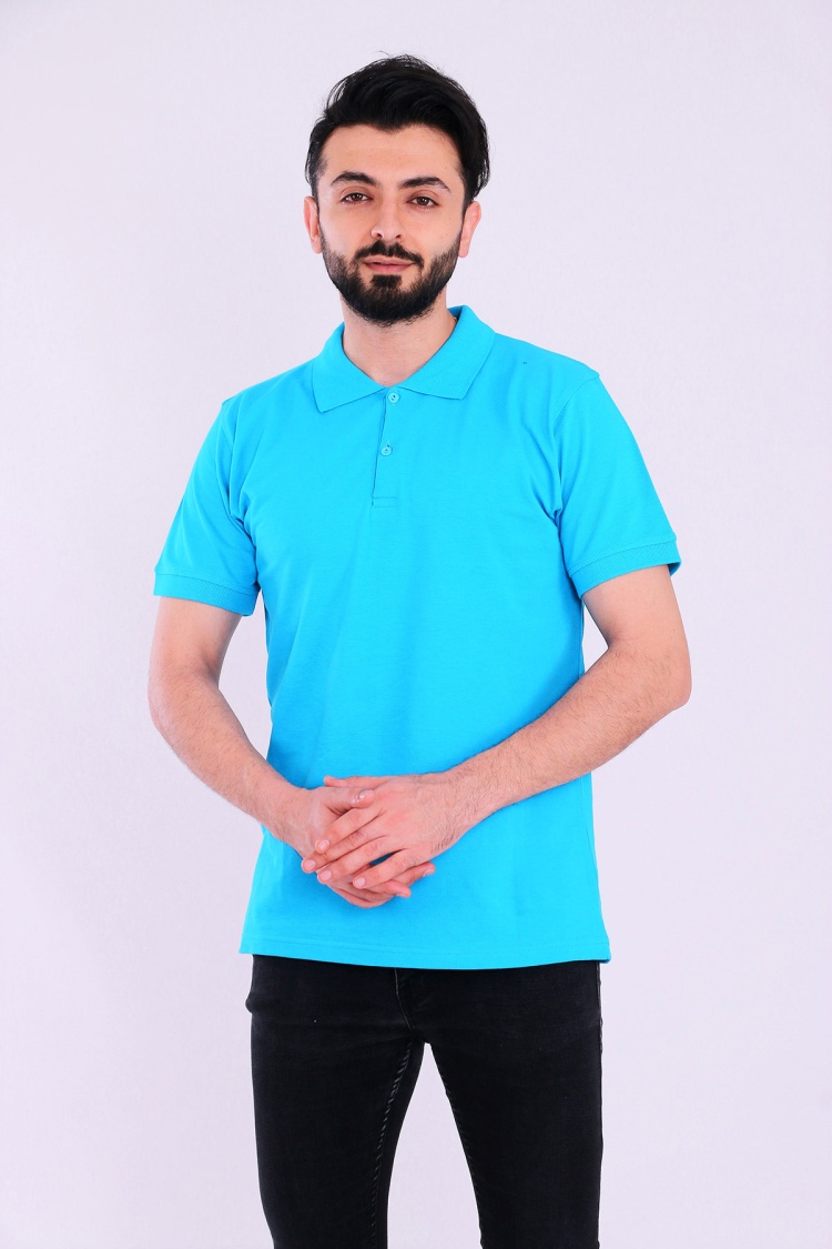 Turkuaz Basic Polo Yaka Erkek Tshirt