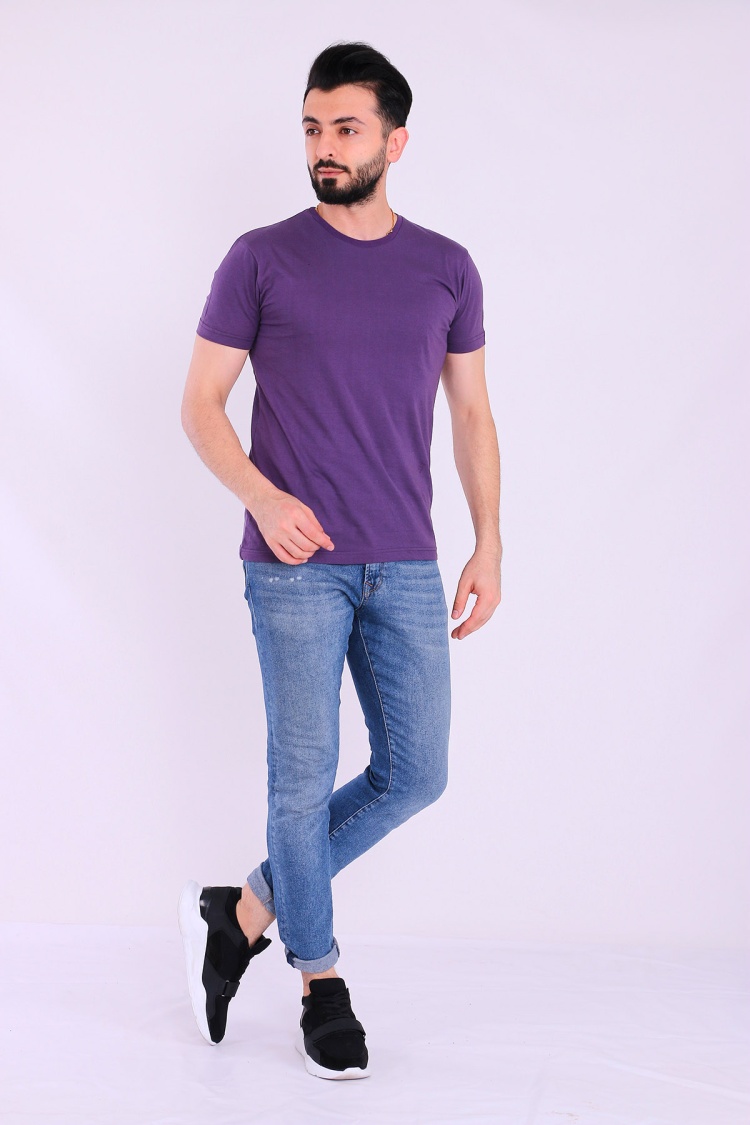 Mürdüm Basic Kısakol Erkek Slim Fit Tshirt