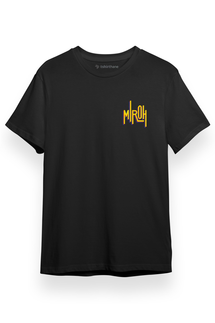 Stray Kids Miroh Siyah Kısa kol Erkek Tshirt