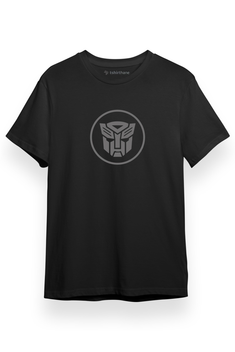 Transformers Autobot Icon Siyah Kısa kol Erkek Tshirt