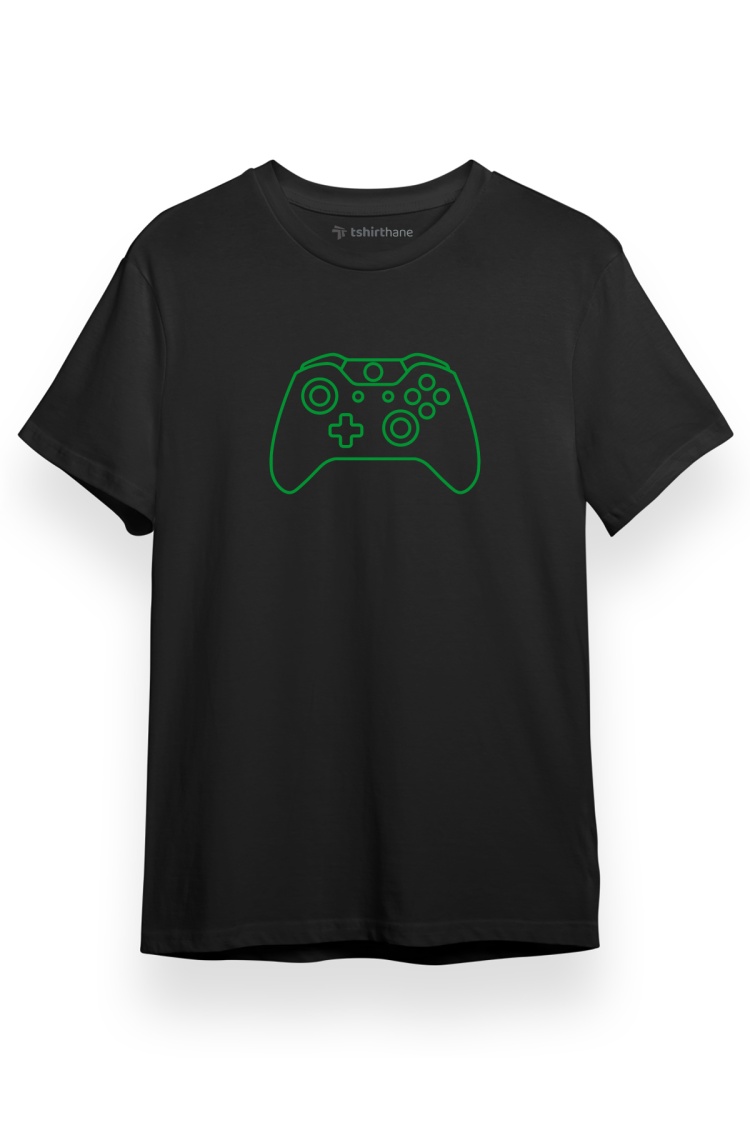 Xbox GamePad Siyah Kısa kol Erkek Tshirt