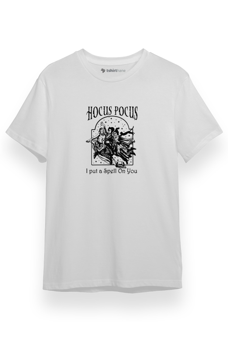 Hocus Pocus I Put A Spell On You Beyaz Kısa kol Erkek Tshirt