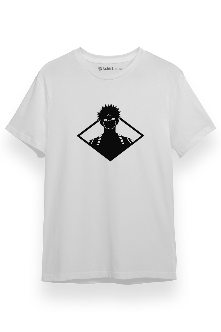 Jujutsu Kaisen Anime Sukuna White Head Beyaz Kısa kol Erkek Tshirt