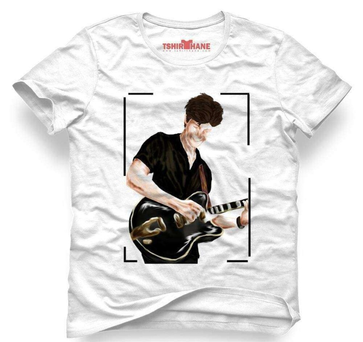 Tshirthane Shawn Mendes Gitar Tişört Erkek Tshirt