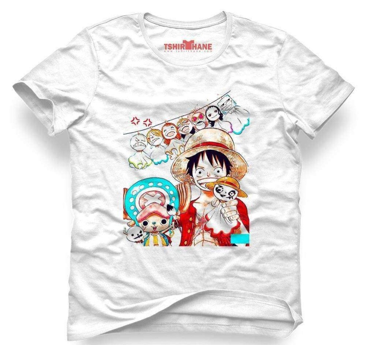 Tshirthane One Piece Monkey D. Luffy Manga Anime Tişört Erkek Tsh