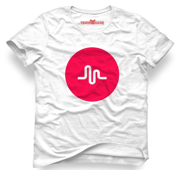 Tshirthane Musically Tik tok logo Tişört Erkek Tshirt