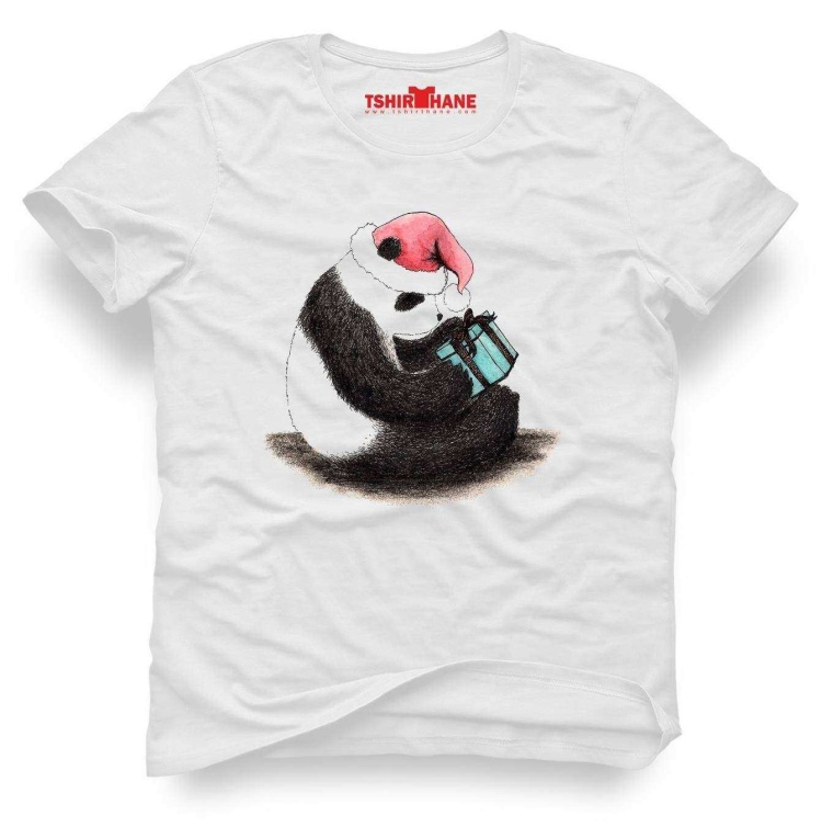 Tshirthane Yalnız Panda Tişört Erkek Tshirt