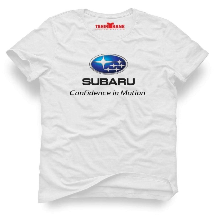 Tshirthane Subaru Logo confidence in motion  Tişört Erkek Tshirt