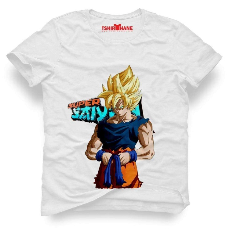 Tshirthane Dragon ball super saiyan Tişört Erkek Tshirt