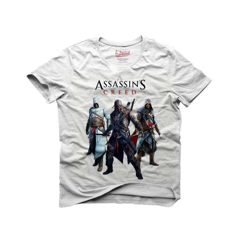 Tshirthane Assassins Creed Beyaz Tişört Erkek Tshirt