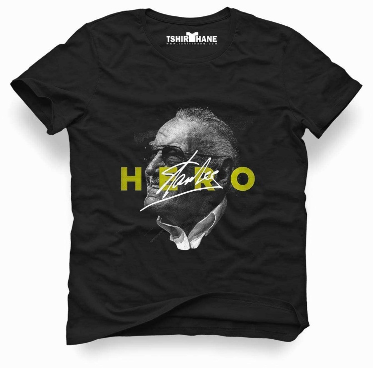 Tshirthane marvel stan lee hero Tişört Erkek Tshirt