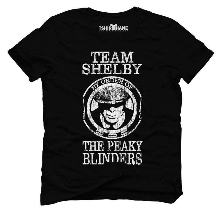 Tshirthane Peaky Blinders Team Tommy Shelby Tişört Erkek Tshirt