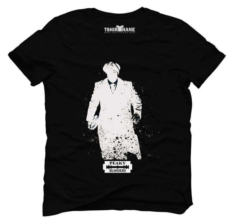 Tshirthane Peaky Blinders Tommy Shelby gölge Tişört Erkek Tshirt