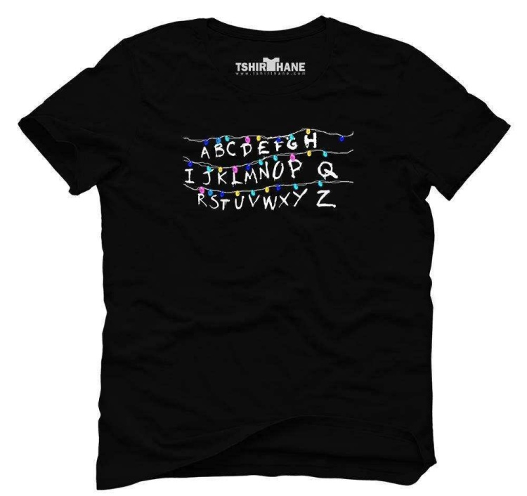 Tshirthane Stranger Things - Christmas Lights Tişört Erkek Tshirt