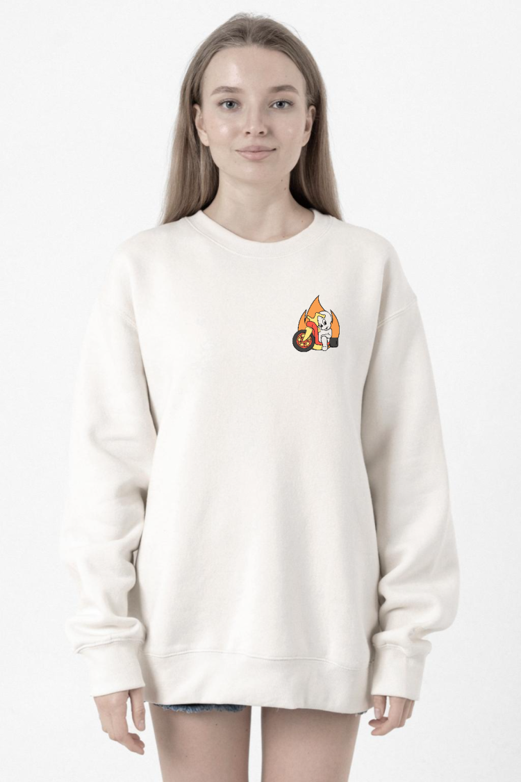 Casper The Friendly Ghost Life Goal Beyaz Kadın 2ip Sweatshirt