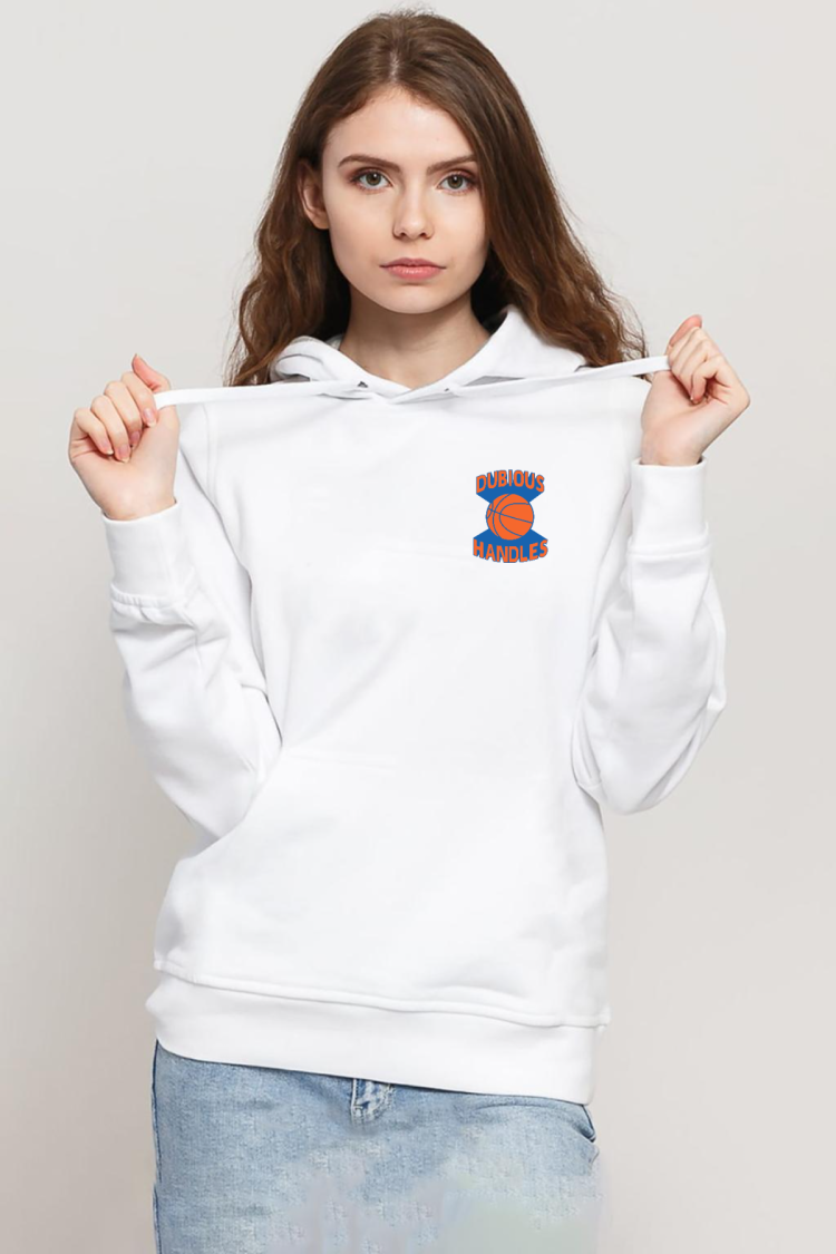 Dubious Handles Logo Beyaz Kadın 3ip Kapşonlu Sweatshirt